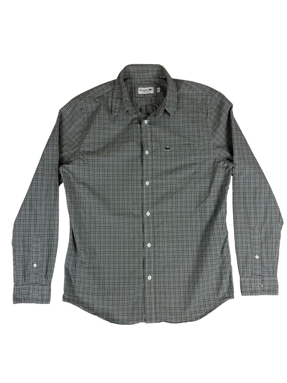 Lacoste Men's Medium Dressy Button Down Long Sleeve Shirt